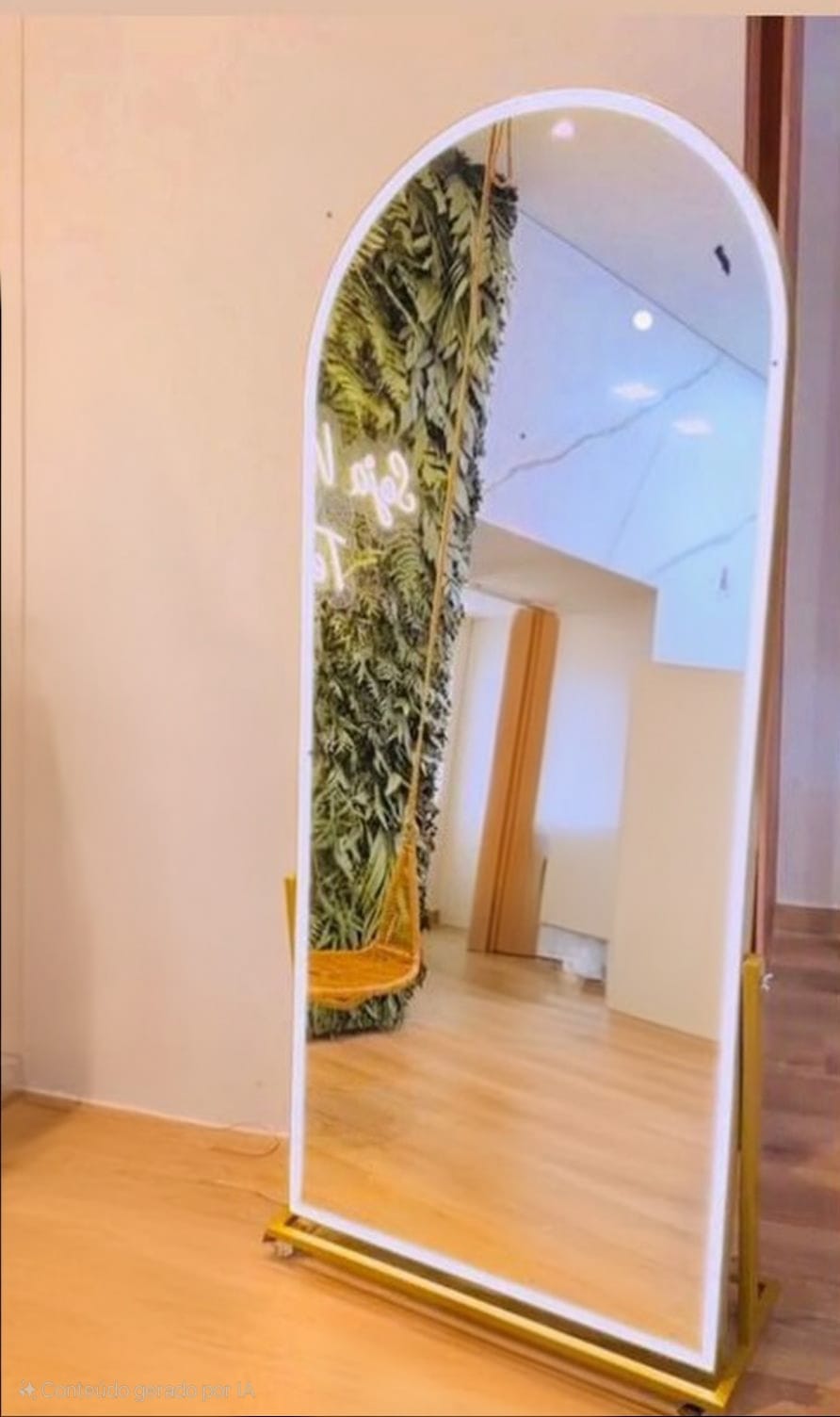 Espelho Wonder Frontled topo arqueado